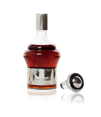 Cognac Camus silver crystal decanter