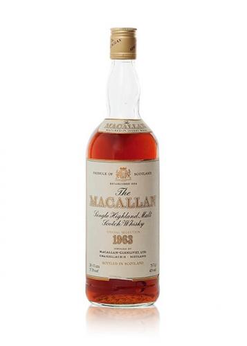 Macallan 1963 sherry wood whisky